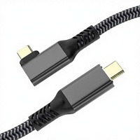 Câble USB-C de 2 m, 20 Gbit/s/240 W, USB 3.2, gaine tressée, anti-emmêlement, conducteur en cuivre pur, matériau en nylon, compatible Thunderbolt 4/3