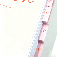 Carnet A5 à spirale doré avec couverture florale personnalisable, échantillon gratuit 2026-2027, agenda et planificateur non daté