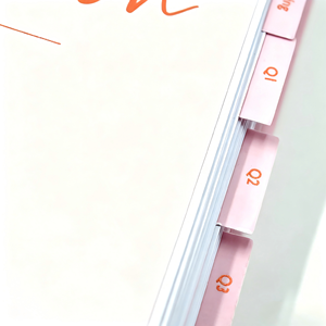 Agenda 2026-2027 con Copertina Floreale e Logo Personalizzato, Quaderno A5 con Spirale Dorata, Diario Non Datato - Product Image 3