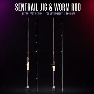 Canne à pêche personnalisable ultra-rapide <span class=keywords><strong>pour</strong></span> leurres finesse et jig worm, ultra-sensible, en fibre <span class=keywords><strong>de</strong></span> carbone avec guides en alliage <span class=keywords><strong>de</strong></span> titane, <span class=keywords><strong>pour</strong></span> Texas Rig et pêche en ruisseau - Product Image 1