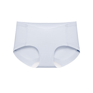 Ropa interior de maternidad para mujer, pantalones cortos de cintura baja, tejido de nailon, color sólido, ropa para embarazo y posparto - Product Image 1