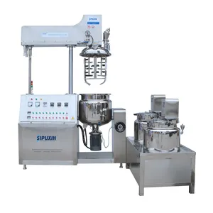 SPX industrial 100L customized small hydraulic lifting bottom homogenizer vacuum emulsifier mixer machine for sale