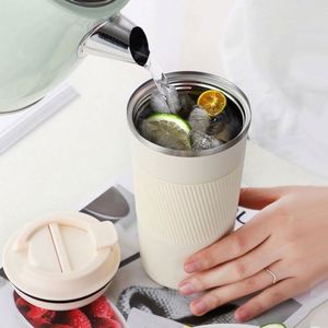 Gobelets isothermes personnalisés en gros, en acier inoxydable à double paroi, pour café et cadeaux. - Product Image 2