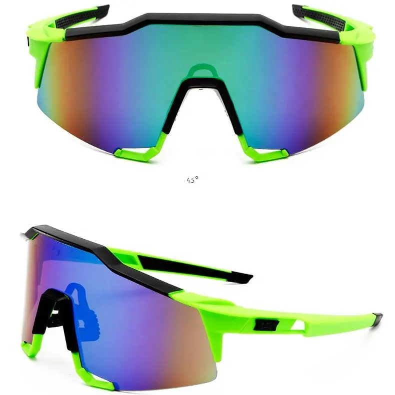 2023 Sunglasses Men's Big Frame Cycling Glasses Outdoor Riding Glasses Windproof Sunglasses With Interchangeable Lenses