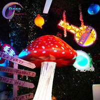 Décoration gonflable de fête d'événement discothèque LED champignon gonflable géant