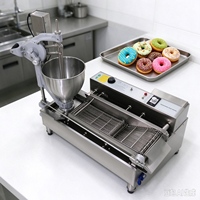 Machine automatique à faire des beignets, machine à frire les beignets en acier inoxydable, machine à beignets de table, mini-friteuse à beignets
