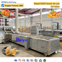Friteuse industrielle Baiyu pour produits à base de légumes tempura avec système de réglage automatique de la température