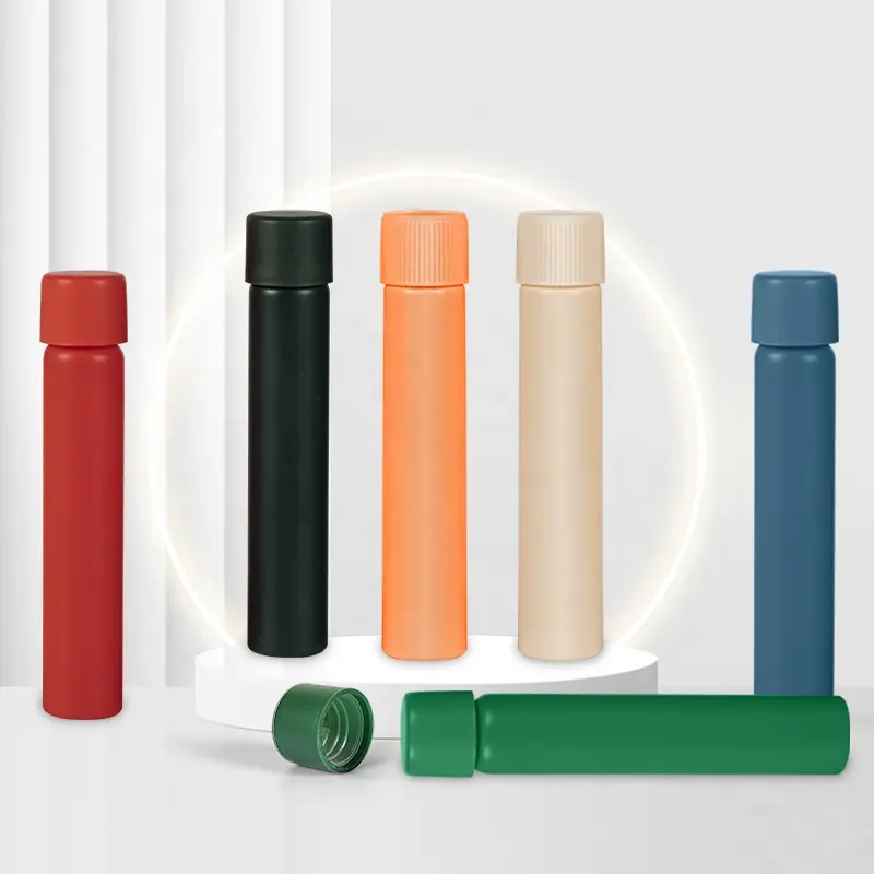 115mm Custom Colors Pre-Roll Glass Tube with Child Resistant Cap
