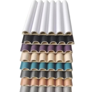 Prix d'usine panneau de revêtement personnalisé bande extérieure plafond en bois plastique wpc tube de bois WPC panneau mural - Product Image 3