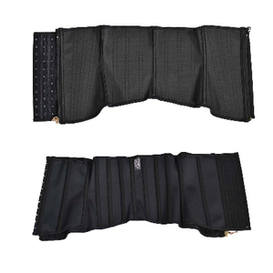 Ceinture de maintien Fitwear Favorite 24 cm noire avec 9 baleines, fermeture éclair pour soutien de la posture 821-24cm-49 3 crochets - Product Image 5