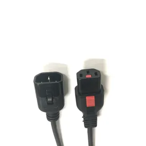 Kabel Daya iec perpanjangan c13 c14 kabel c5 sampai c14 putih c13 c14