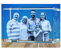 Machine de gravure 3D sous surface au laser vert pour la gravure photo sur cristal et verre
