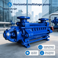 Pompe de surpression à haute pression en fonte, centrifuge multi-étages horizontale pour l'alimentation en eau des immeubles de grande hauteur