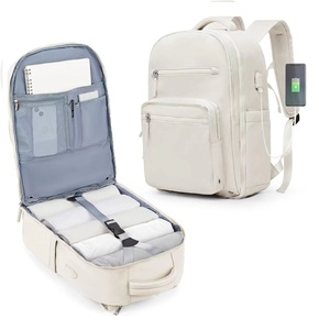 Wholesale Unisex Carry-on Travel <b>Backpack</b> Outdoor-Ready Waterproof Oxford <b>Laptop</b> <b>Backpack</b> with Built-in USB Charging Port - Product Image 1