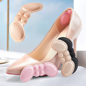 Autocollant de talon <span class=keywords><strong>anti</strong></span>-chute et <span class=keywords><strong>anti</strong></span>-usure en forme d'aile pour chaussures femme, demi-semelle et ajustement taille plus - Product Image 1