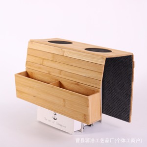 Table pliante pour accoudoir de canapé, plateau de rangement multifonctionnel avec porte-gobelet et fente pour télécommande, pour utilisation dans le salon - Product Image 5