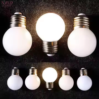 Ampoule à filament LED sphérique en porcelaine givrée Dimmable G45 G16 pour lustre