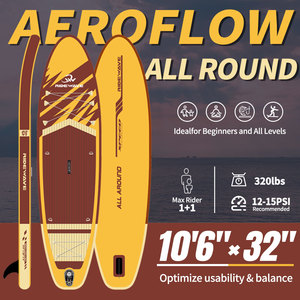 Planche <span class=keywords><strong>de</strong></span> SUP <span class=keywords><strong>gonflable</strong></span> polyvalente RIDEWAVE <span class=keywords><strong>de</strong></span> haute qualité, extra stable, avec technologie PVC durable - Product Image 1