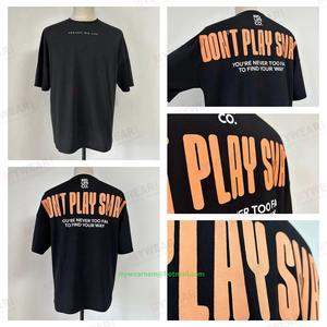 Camisetas de Algodón Grueso para Hombre, 260 Gramos, Camisetas de Algodón con Impresión de Logotipo Personalizado, Diseño Impreso, Camisetas para Hombre al por Mayor - Product Image 2