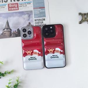 Étui de téléphone mobile BAILI pour Samsung A16/A36/A06/A14/A25 5G, <span class=keywords><strong>coque</strong></span> de téléphone <span class=keywords><strong>personnalisée</strong></span> avec impression de Noël mignonne, rembourrage en duvet - Product Image 3