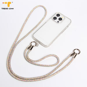 שרשרת יוקרה שרשרת טלפון אוניברסלי lanyard חוט קריסטל מבריק <span class=keywords><strong>rhinestone</strong></span> עם תיקון עבור iPhone 17 - Product Image 5