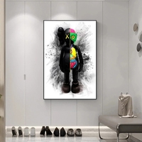 Affiche d'art, poupée de dessin animé, pop art, affiche sur toile et impressions, peinture moderne, décoration murale pour salon, peinture murale