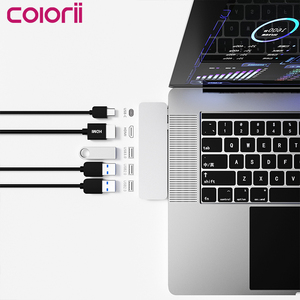 DC6H <span class=keywords><strong>USB</strong></span> <span class=keywords><strong>C</strong></span> <span class=keywords><strong>Thunderbolt</strong></span> <span class=keywords><strong>3</strong></span> estación de acoplamiento con HDMl datos <span class=keywords><strong>USB</strong></span> para MacBook Macbook Pro Macbook Air 2020 y nueva M1 Chip - Product Image 4