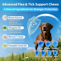 Huile de poisson anglaise pure transfrontalière, granulés à mâcher souples à haute teneur en probiotiques actifs pour la santé digestive des chiens, complément alimentaire pour animaux de compagnie