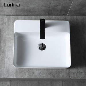 Nuevo Modelo de piedra artificial cuadrado baño lavabo europea - Product Image 3