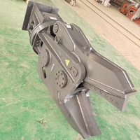 Cisaille hydraulique rotative monocylindre LISEN 10-15 tonnes pour excavatrice, coupe-ferraille, lame résistante à l'usure, capacité de coupe 85 tonnes