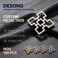 Badge en alliage de zinc, vente en gros directe d'usine pour jeans et sacs à dos, design personnalisé, prix compétitif, livraison rapide