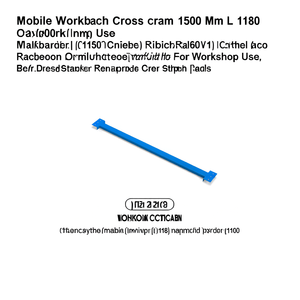 Établi mobile Fami avec traverses de 1500 mm de long, vert RAL6011, pour usage en atelier - Product Image 3