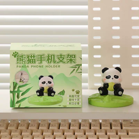 Support de téléphone Panda style chinois, support de téléphone paresseux en résine, nouveau décoration de bureau mignonne sur le thème culturel chinois
