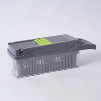 Multifunctionele 16-in-1 handmatige plastic ABS groentesnijder mandoline, aardappelrasp, saladehakker, keukenhulpmiddel