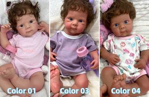 Muñeca Reborn Realista de 20 Pulgadas, Modelo Bettie con Chupete, Anatómicamente Correcta, Cabello Rizado Injertado a Mano, Pintada a Mano - Product Image 2