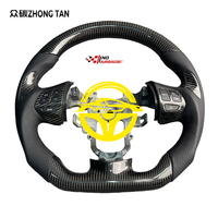 Volant de course sport en fibre de carbone rouge pour Mitsubishi Lancer Evolution