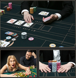 Venta al por mayor casino Texas lujo arcilla aluminio maleta <span class=keywords><strong>poker</strong></span> chip set <span class=keywords><strong>500</strong></span> para juego de póquer - Product Image 6