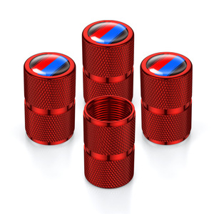 Auto Aluminum <b>Valve</b> Stem <b>Caps</b> Red Blue Logo, Vehicle Tire <b>Caps</b> Dust Proof Threaded Universal Fit, for BMW Toyota Honda - Product Image 5