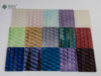 Feuille d'acrylique coulée, motif diamant coloré, plexiglas/fritillaire aurora, PMMA pour accessoires, bricolage, support de téléphone portable