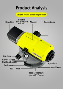 Equipo de Topografía Automático WISEMAN OEM de Nivel 36x, con Clasificación IP54, Construcción Metálica, Instrumento Óptico para Terrenos, 1.0 mm - Product Image 4