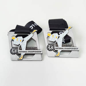 Fabricant de médailles Conception en gros Alliage de zinc Métal 3D Médaille d'or Médailles sportives Médaille de taekwondo personnalisée - Product Image 6