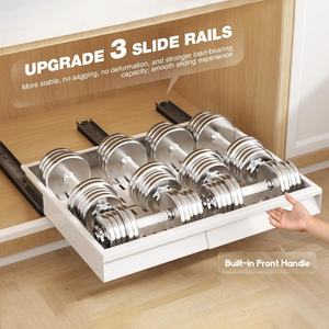 <span class=keywords><strong>Tiroir</strong></span> à couverts en acier au carbone glissière coulissante armoire de <span class=keywords><strong>rangement</strong></span> extensible salle de bain armoire de cuisine étagère organisateur - Product Image 4