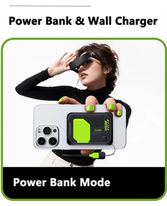 Banco de Energía Inalámbrico Portátil con Soporte, Carga Rápida de 22.5W, Cable, 10000mah, Magnético, Mini - Product Image 3