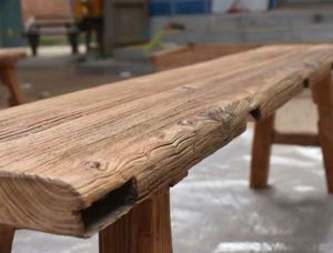Mobili per la casa panca Vintage in legno di olmo di recupero/panca <span class=keywords><strong>da</strong></span> pranzo per interni in legno massello antico Elm - Product Image 4