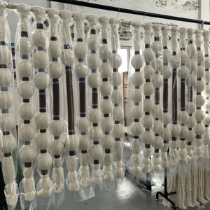 Décoration <span class=keywords><strong>murale</strong></span> en macramé <span class=keywords><strong>bohème</strong></span> écologique, grande décoration <span class=keywords><strong>murale</strong></span> pour salle à manger - Product Image 4