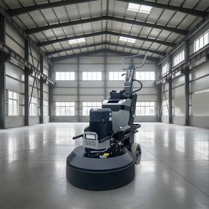 Machine de ponçage de sols industriels en époxy sans poussière, automatique, humide et sèche, pour béton, haute efficacité, aspiration en option - Product Image 1