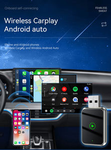 Dongle sans fil 2-en-1 CarPlay & Android Auto avec WiFi6 USB Plug-n-Play pour autoradio universel d'origine - Product Image 4