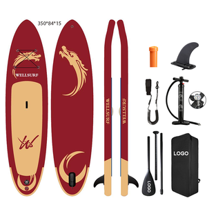 Tabla de Paddle Surf Inflable ISUP de 11'6/350cm, Estable, para Yoga, Color Rojo Mate, 350cm, de Fábrica Confiable - Product Image 1