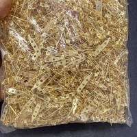 XINYU Fermoirs de sécurité en laiton plaqué or 18 carats, vente en gros, 50 pièces/paquet, broches de verrouillage (16mm-32mm) pour bijoux et vêtements DIY