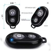 Control Remoto Bluetooth para Selfies con un Solo Botón para Teléfono Móvil
